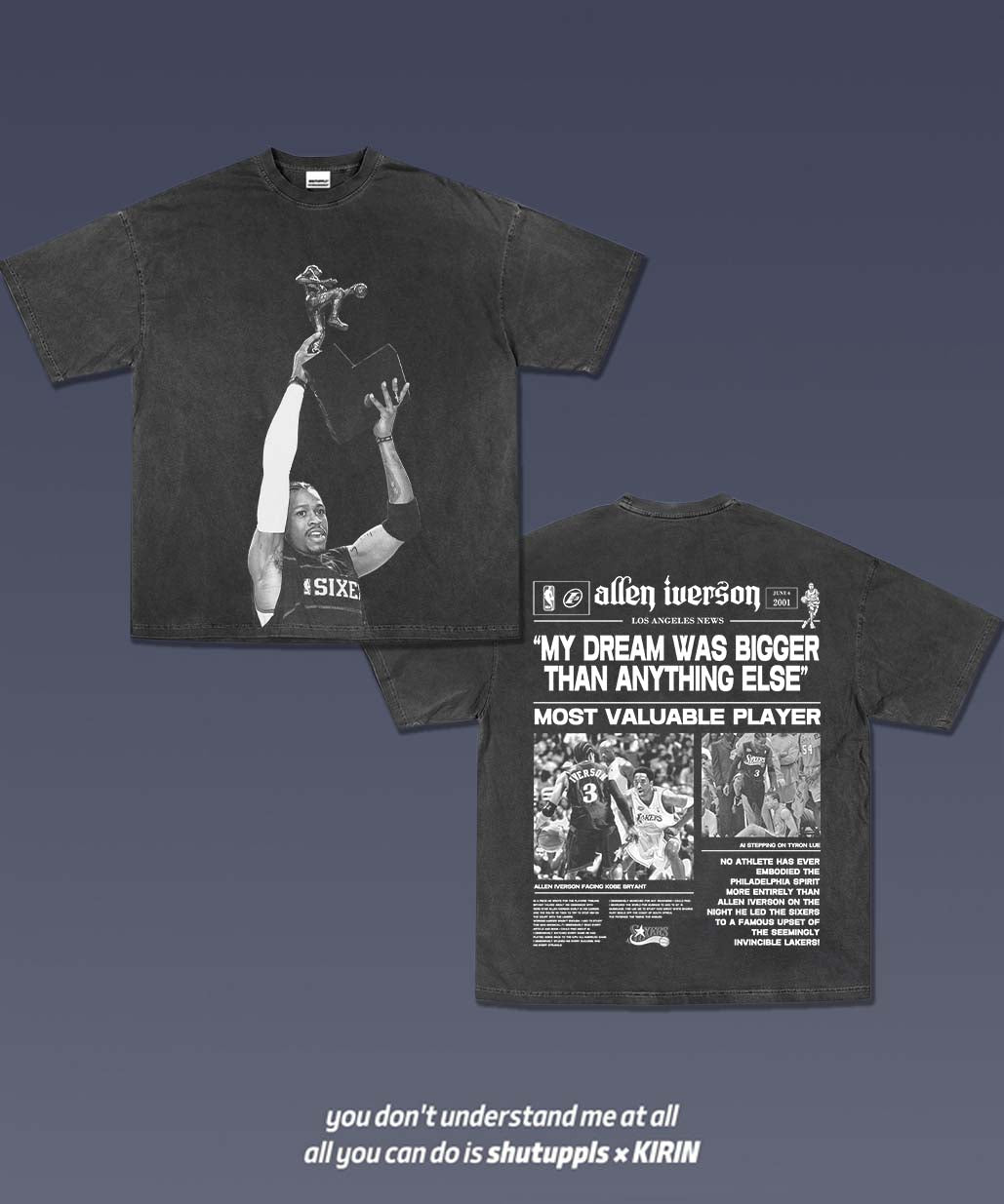 SHUTUPPLS ALLEN IVERSON MVP TEE 5.48