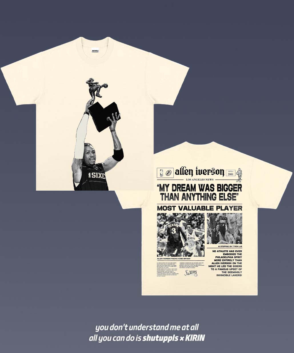 SHUTUPPLS ALLEN IVERSON MVP TEE 5.48