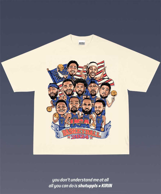 2024 USA DREAM TEAM VINTAGE TEE 2.3