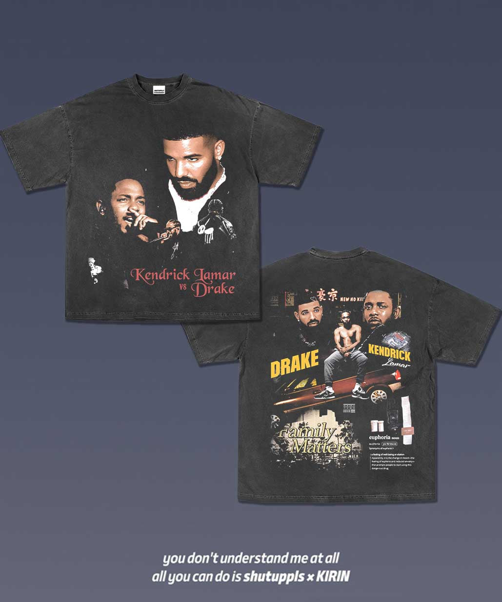 SHUTUPPLS DRAKE VS KDOT TEE 1.2