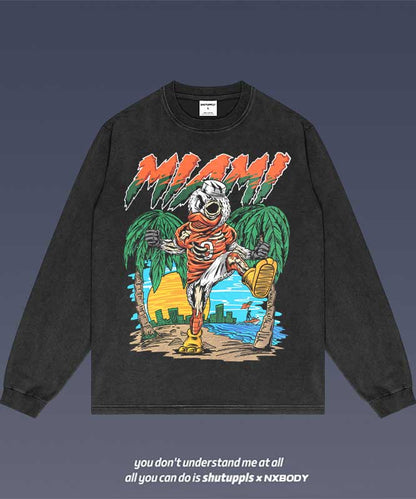 MIAMI HURRICANES LONG SLEEVES 1.0