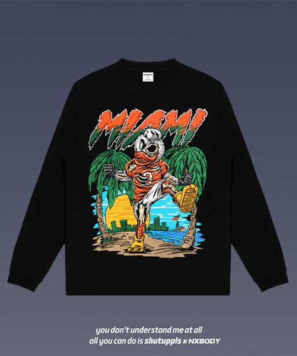 MIAMI HURRICANES LONG SLEEVES 1.0