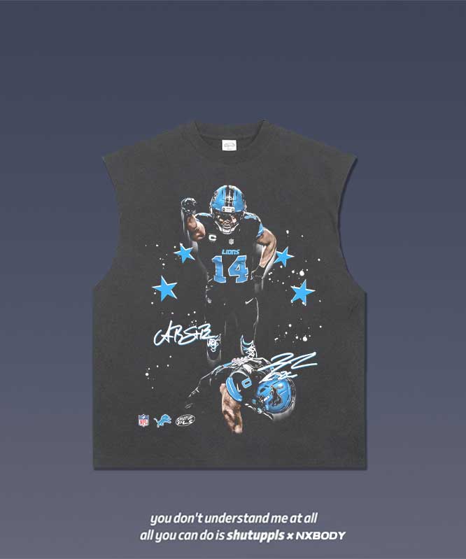 AMON-RA ST. BROWN x JAHMYR GIBBS TANK 1.0