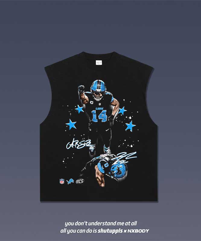 AMON-RA ST. BROWN x JAHMYR GIBBS TANK 1.0