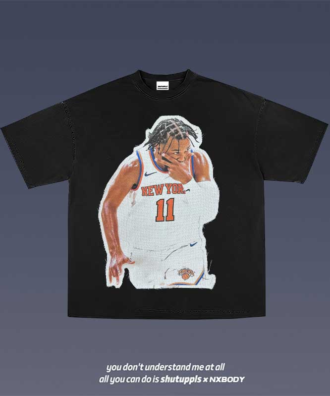 JALEN BRUNSON FRAYED PATCH TEE