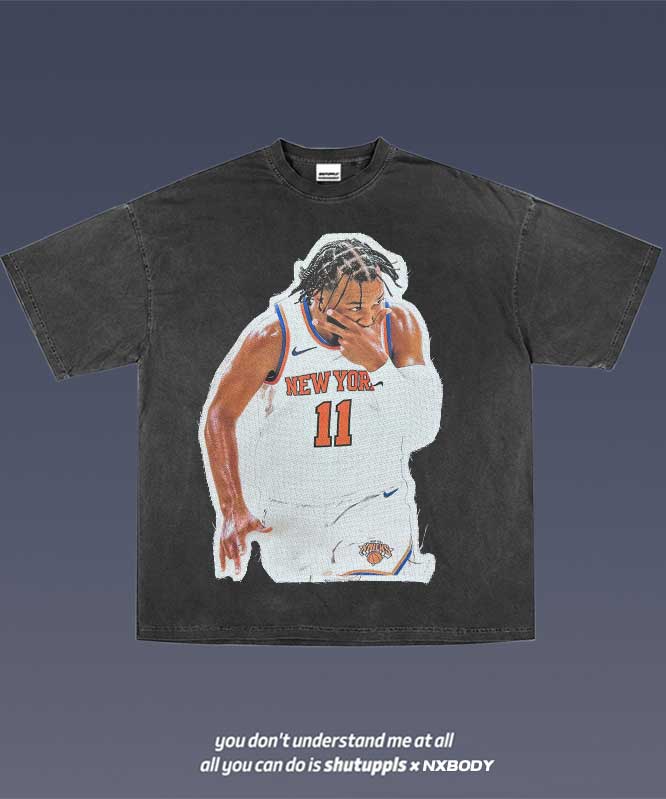 JALEN BRUNSON FRAYED PATCH TEE