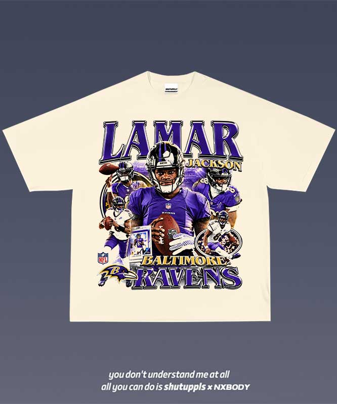 LAMAR JACKSON GRAPHIC TEE 2.0