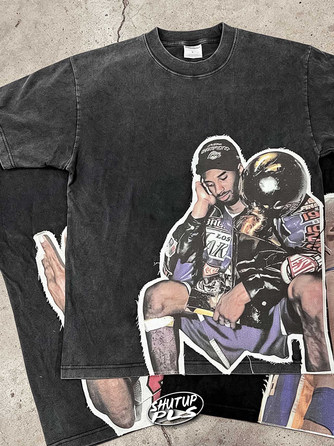 SHUTUPPLS KOBE FRAYED PATCH TEE