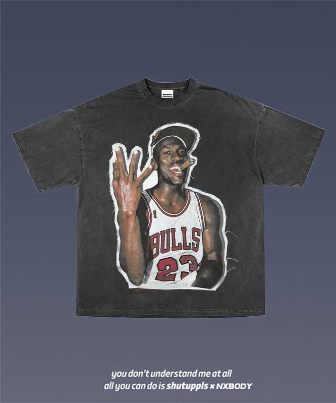 SHUTUPPLS JORDAN FRAYED PATCH TEE