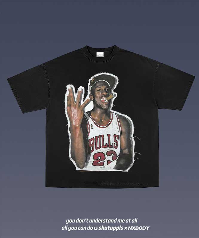 SHUTUPPLS JORDAN FRAYED PATCH TEE