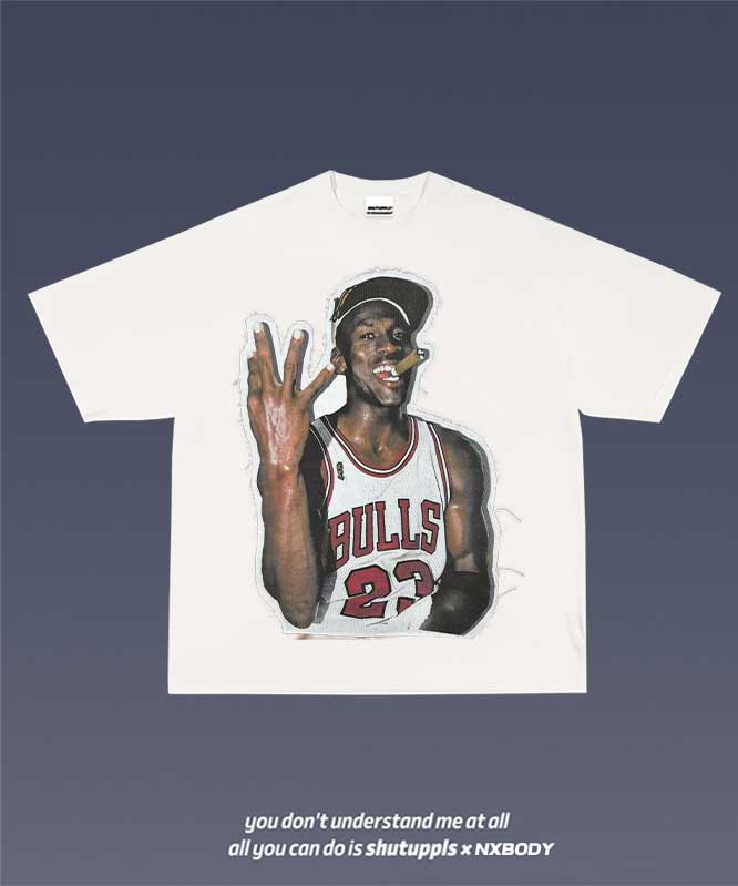 SHUTUPPLS JORDAN FRAYED PATCH TEE
